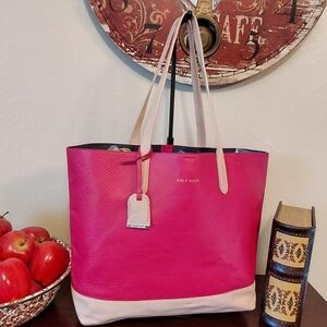 Cole Haan Pink Leather Tote